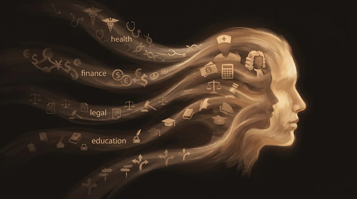 Personal AI queries from health, finance, legal, and education building a composite profile more detailed than any professional has